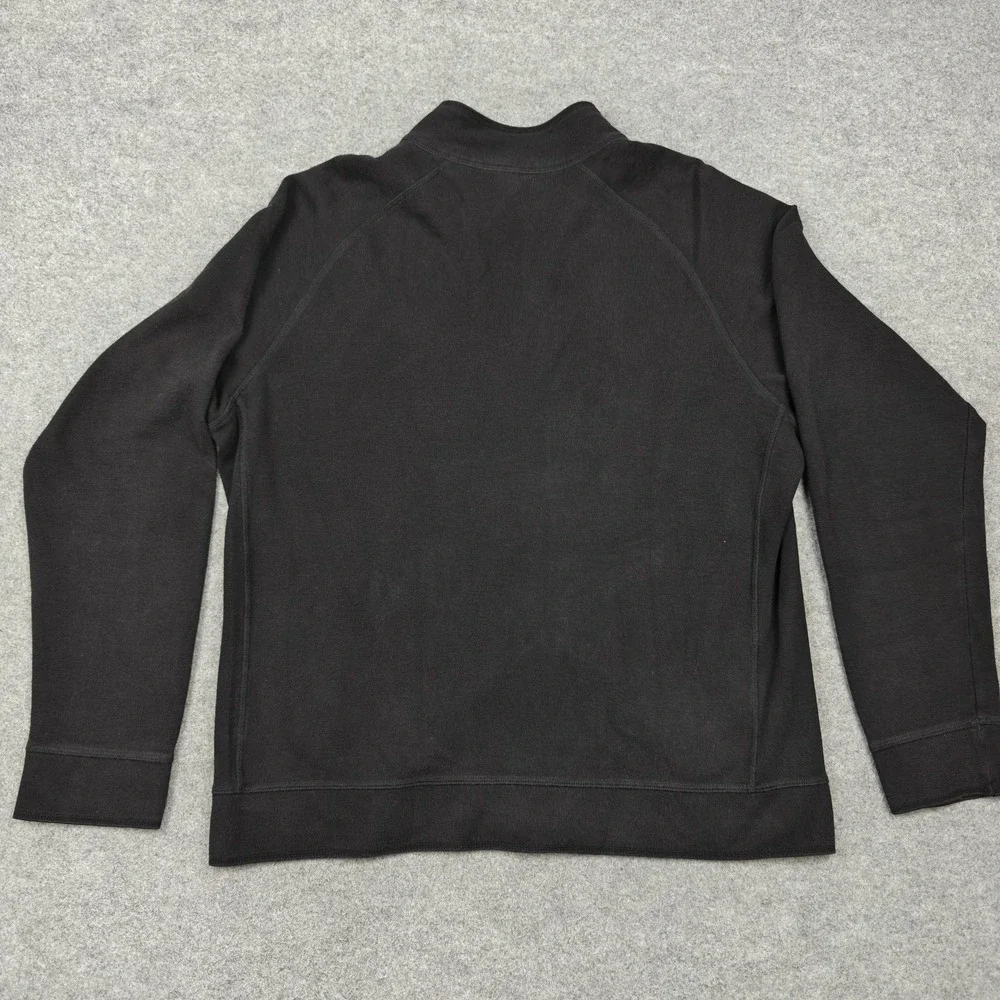 Vintage Patagonia Jacket Mens Large Black Organic Cotton Full Zip Pockets Bomber